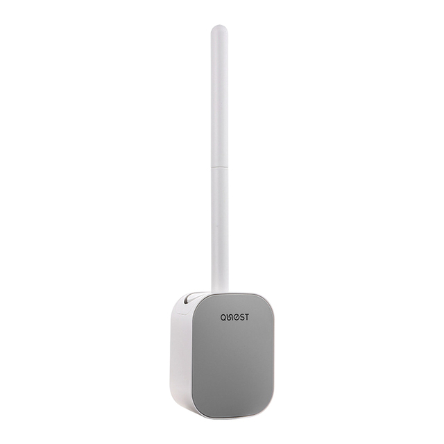 Wall Mounted Toilet Brushes Silicone Toilet Bowl Cleaner Soft Bristles Brush with Draining Holder for Bathroom Cleaning Supplies
