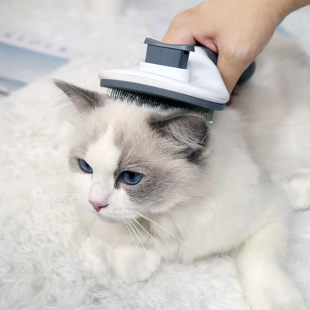 Pet Massage Comb Grooming Care Stainless Steel Needle For Clean Remove Floating Long Hair Cats Brush Dogs Cat Accessories Gatos
