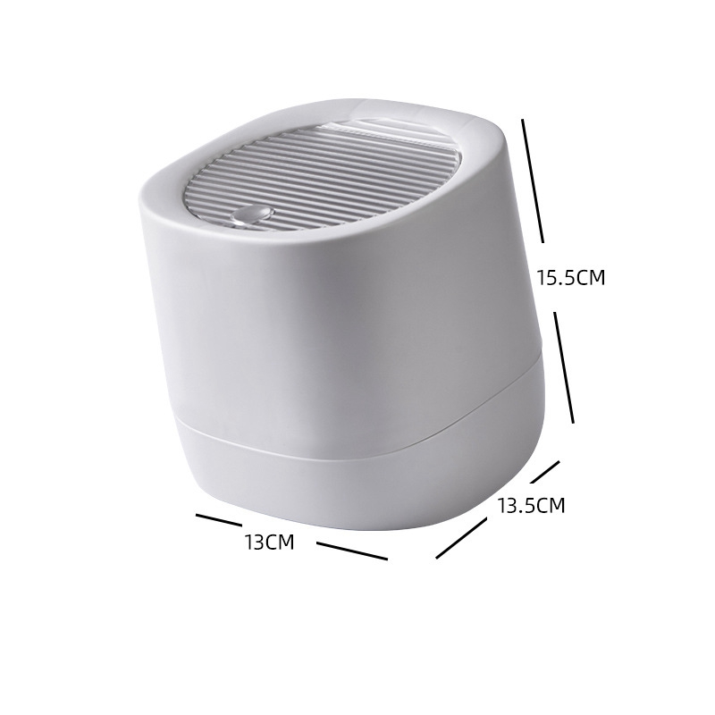 Desktop Trash Can Dormitory Trumpet Tube Home Coffee Table Table With Lid Mini Storage Bucket Living Room Bedroom Debris Box