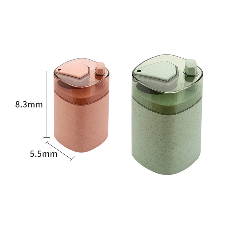 Automatic Toothpick Holder Container Wheat Straw Household Table Toothpick Storage Box Toothpick Dispenser