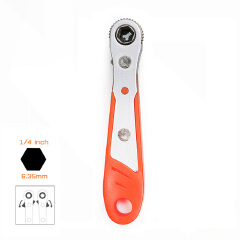 Hex Ratchet Wrench 1 / 4inch Adjustable Mini Quick Release Socket Household Tools Handle Repair Screwdriver Wrench for Car Tools