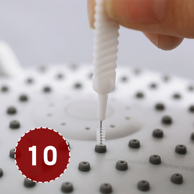 10pcs Shower Head Cleaning Brush Anti-Clogging Washing Brush Small Pore Space Cleaning Brush For Kitchen Toilet Phone Hole