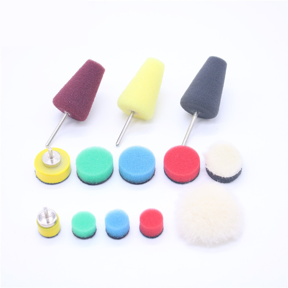 22 PCS Car Detail Polishing Foam Pads Sponge Disc Set Polishing Set Car Door Handle Strips Small Areas Detail Mini Polisher