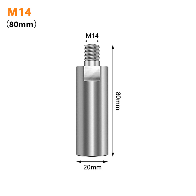 M10/M14 Angle Grinder Extension Connecting Rod with Nuts for Thread Rotary Extension Shaft Set Grinding Connection Accessories