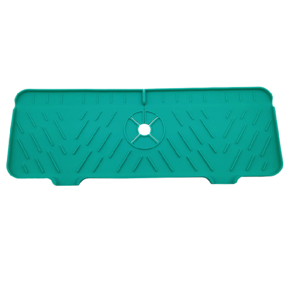 Bathroom Silicone Faucet Absorbent Mat Sink Splash-Proof Pads for Kitchen Washbasin Faucet Water Catcher Mat Drying Mats Trays