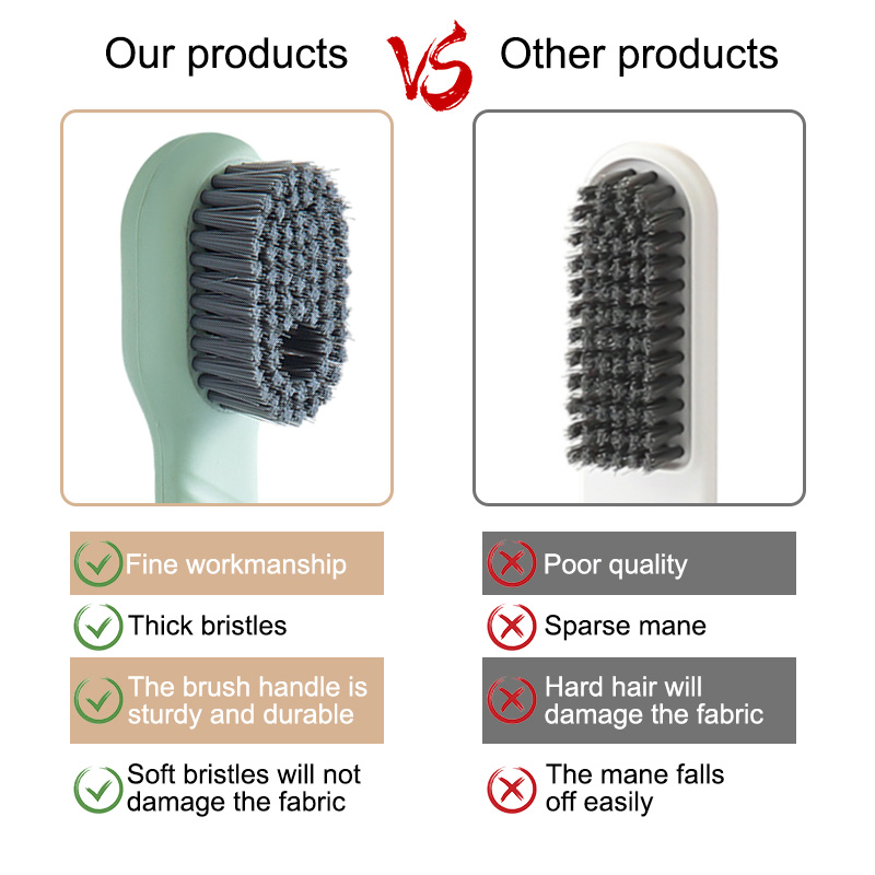 Shoe Cleaning Brush Sneaker Soft Scrub Brush Automatic Liquid Ergonomics Handle for Household Cleaning Care Essentials