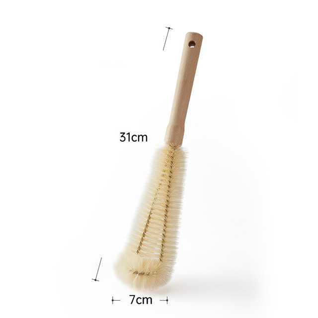Wooden Handle Cup Brush Drink Mug Wineglass Bottle Glass Cup Brush Cup Scrubber Baby Bottle Brush Kitchen Cleaning Brush