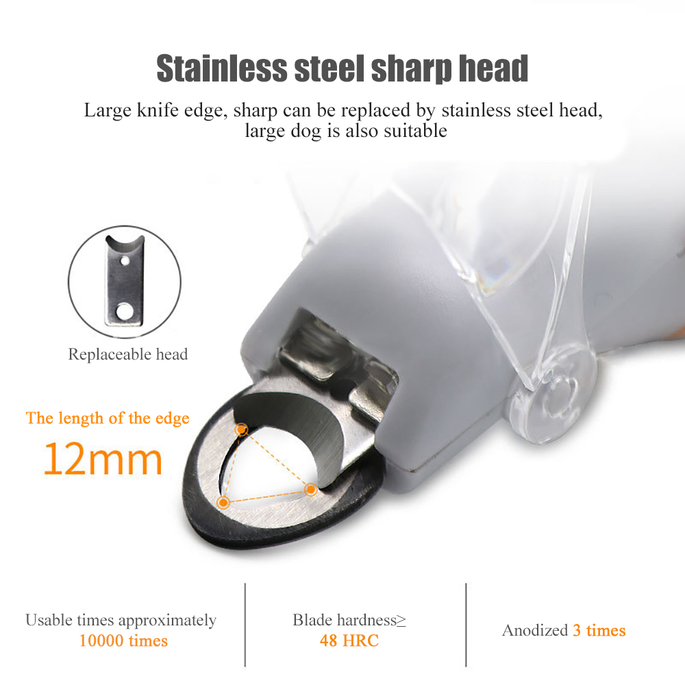 Professional Pet Nail Clipper Scissors Pet Dog Cat Nail Toe Claw Clippers Scissor LED Light Nail Trimmer for Animals Pet Supplie