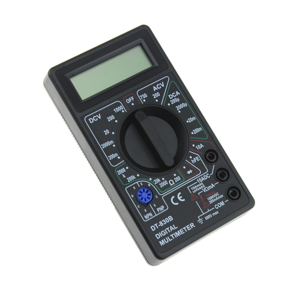 DT830B AC/DC LCD Digital Multimeter 750/1000V Voltmeter Ammeter Ohm Tester High Safety Handheld Meter Digital Multimeter