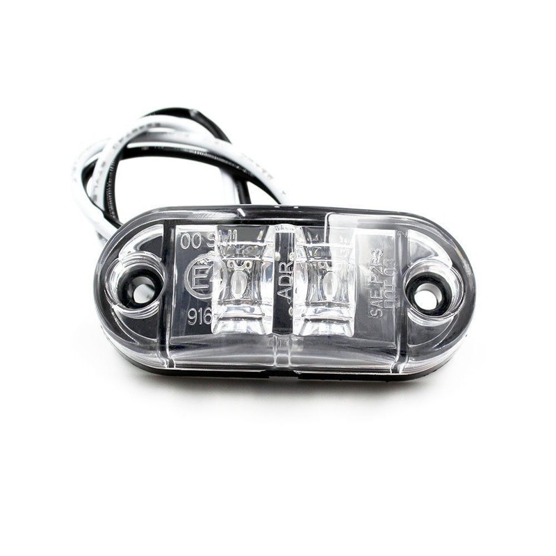 Available In Three Colors 2 Pcs Durable Led Side Marker Lights for Trailer Trucks Caravan Side Clearance Marker Light Lamp Led Lorry Amber Red White Side lights