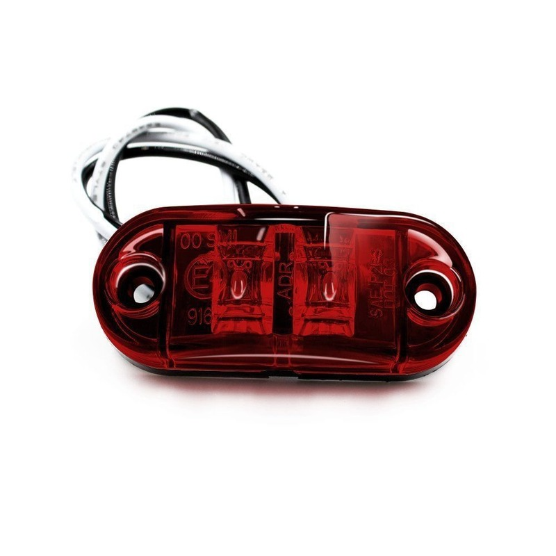 Available In Three Colors 2 Pcs Durable Led Side Marker Lights for Trailer Trucks Caravan Side Clearance Marker Light Lamp Led Lorry Amber Red White Side lights