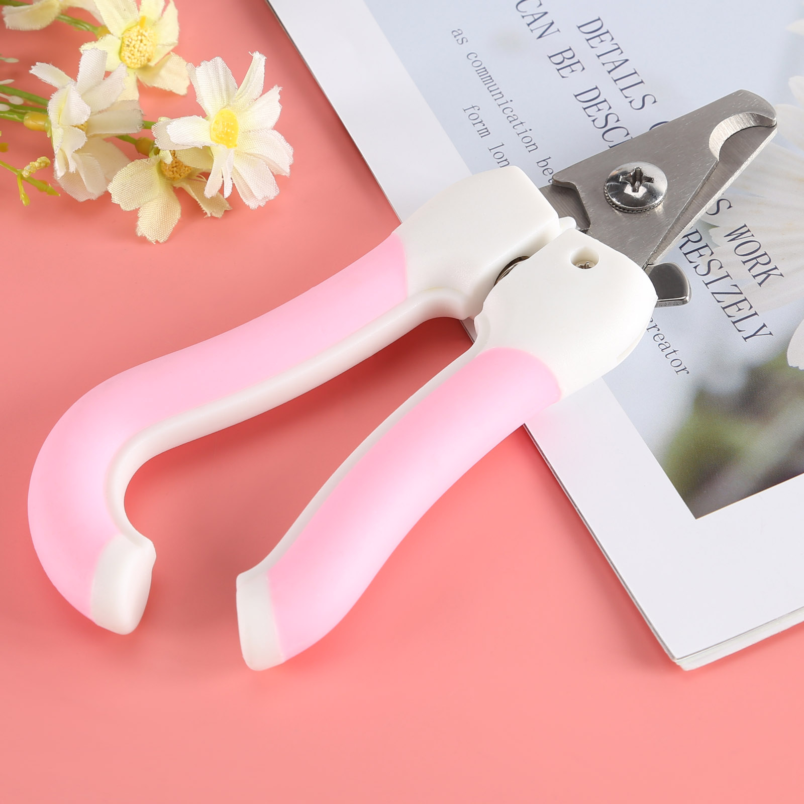Pet Nail Clipper Scissors Pet Dog Cat Nail Toe Claw Clippers Scissors Trimmer Grooming Tools for Animals S/L Size Pet Supplies