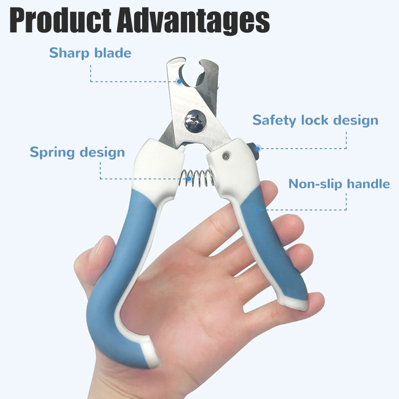 Pet Nail Clipper Scissors Pet Dog Cat Nail Toe Claw Clippers Scissors Trimmer Grooming Tools for Animals S/L Size Pet Supplies