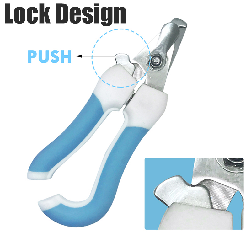Pet Nail Clipper Scissors Pet Dog Cat Nail Toe Claw Clippers Scissors Trimmer Grooming Tools for Animals S/L Size Pet Supplies