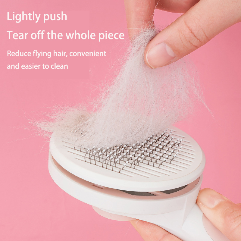 Cat Brush Dog Comb Hair Remove Pet Hair Comb Self Cleaning Slicker Brush For Cats Dogs Removes Tangled Hair Beauty Products
