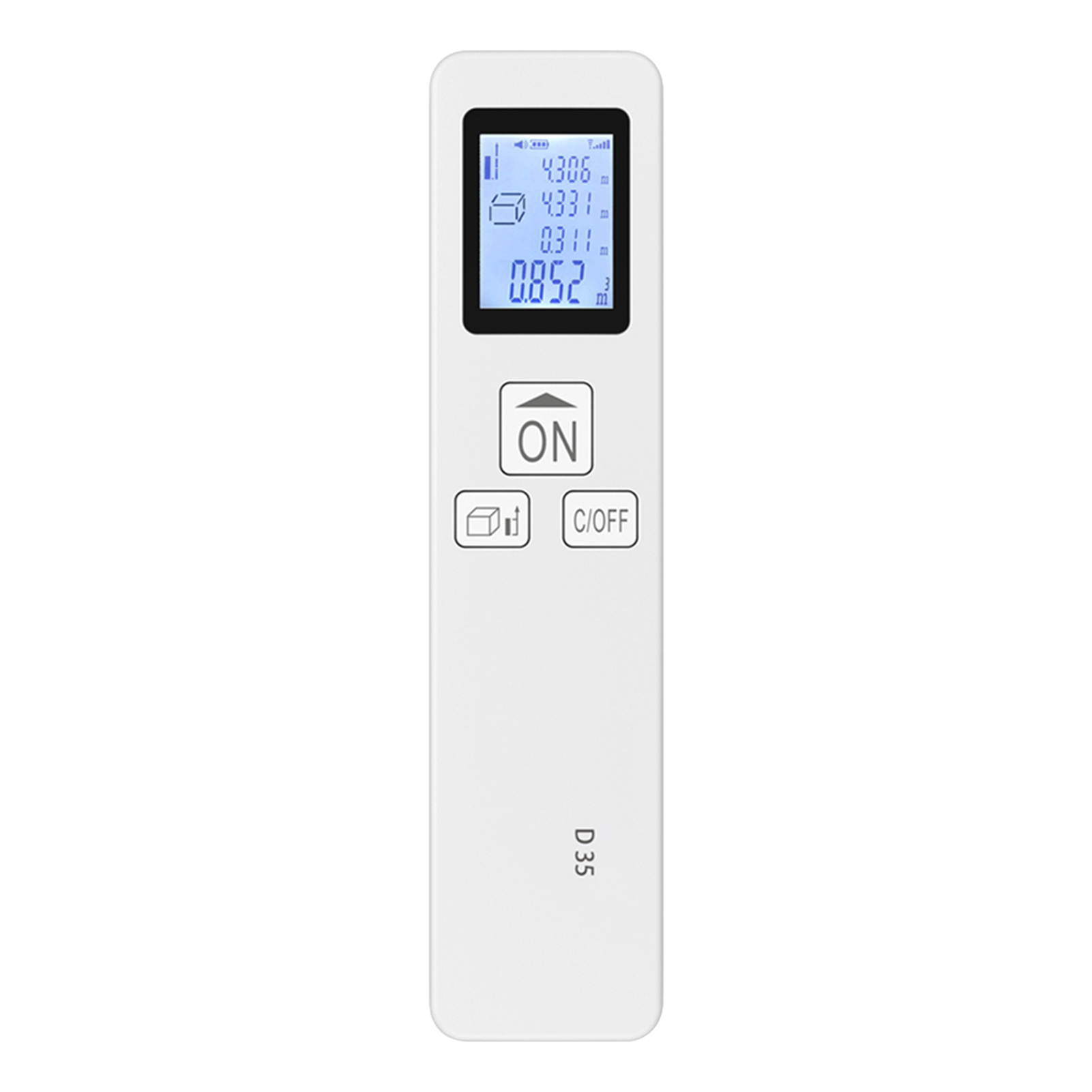 Digital Laser Distance Meter 35m Laser Measure Pocket Size Mini Range Finder Distance/ Area/ Volume/ Pythagorean Measuring Tool