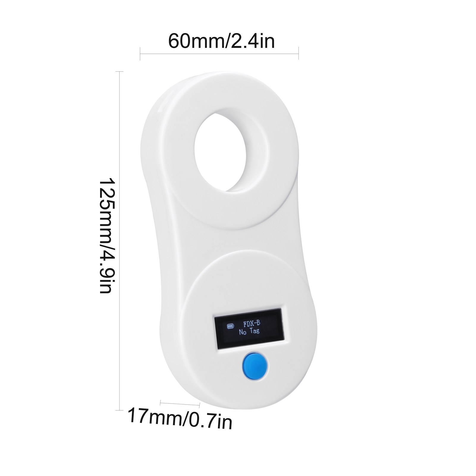 134.2KHz Animal Chip Scanner Animal Chip Scanning Tool Poultry Pet Management Chip Scanner OLED Display For Pet Identification