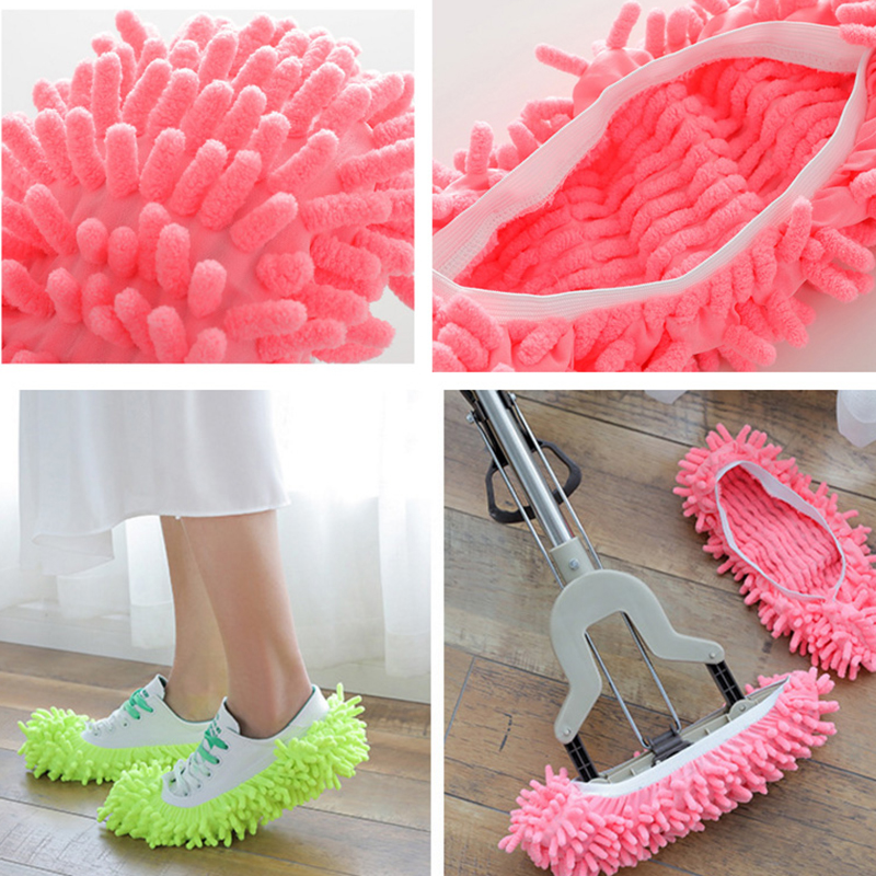 Cleaning Mopping Tool Dust Cleaner Mop Slippers Lazy Shoes Cover Reusable Microfiber Foot Socks Floor Easy Cleaning Tool Home Gadgets Kitchen Accessories
