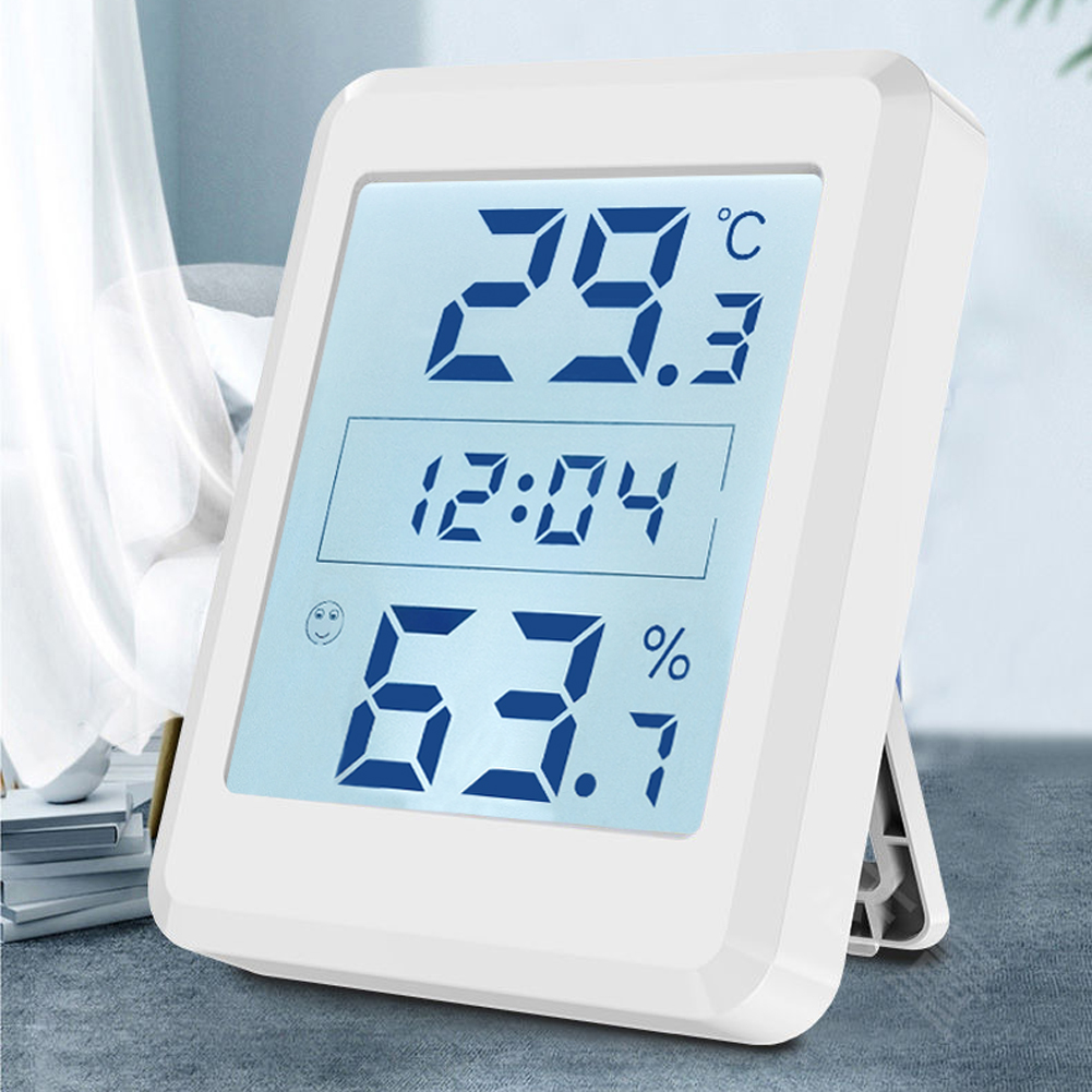 Intelligent Indoor Temperature Humidity Sensors Home Household Indoor Temperature Humidity Time Date Week Display Large Screen