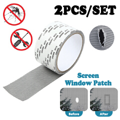 Self Adhesive Window Screens Patch Repair Tape Anti-Insect Mosquito Fiberglass Covering Mesh for Window Door Tears Holes Tool