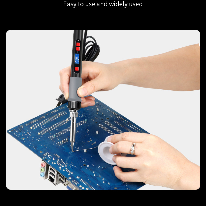 Adjustable Temperature Digital Electric Soldering Iron 220V 110V 80W Welding Solder Rework Station Heat Pencil Tips Repair Tool