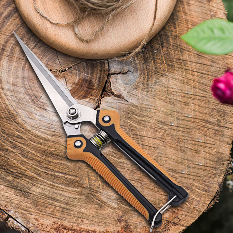 1PC Anti-Slip Gardening Pruning Shear Scissor Stainless Steel Cutting Tools Set Pruner Tree Cutter Home Tools