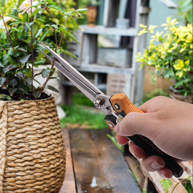 1PC Anti-Slip Gardening Pruning Shear Scissor Stainless Steel Cutting Tools Set Pruner Tree Cutter Home Tools