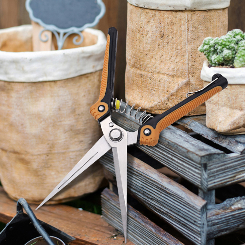 1PC Anti-Slip Gardening Pruning Shear Scissor Stainless Steel Cutting Tools Set Pruner Tree Cutter Home Tools