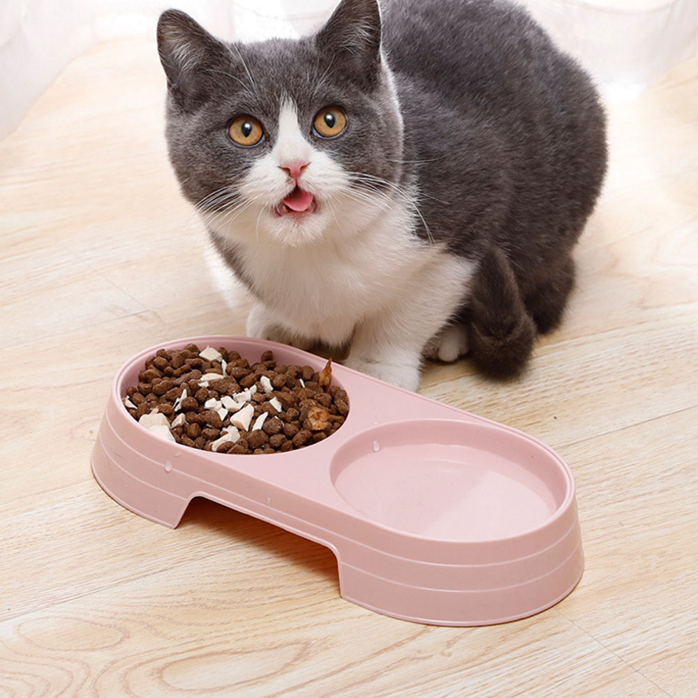 Pet Bowls Dog Food Water Feeder Stainless Steel Pet Cat Drinking Dish Feeder Cat Puppy Feeding Supplies Small Dog Accessories