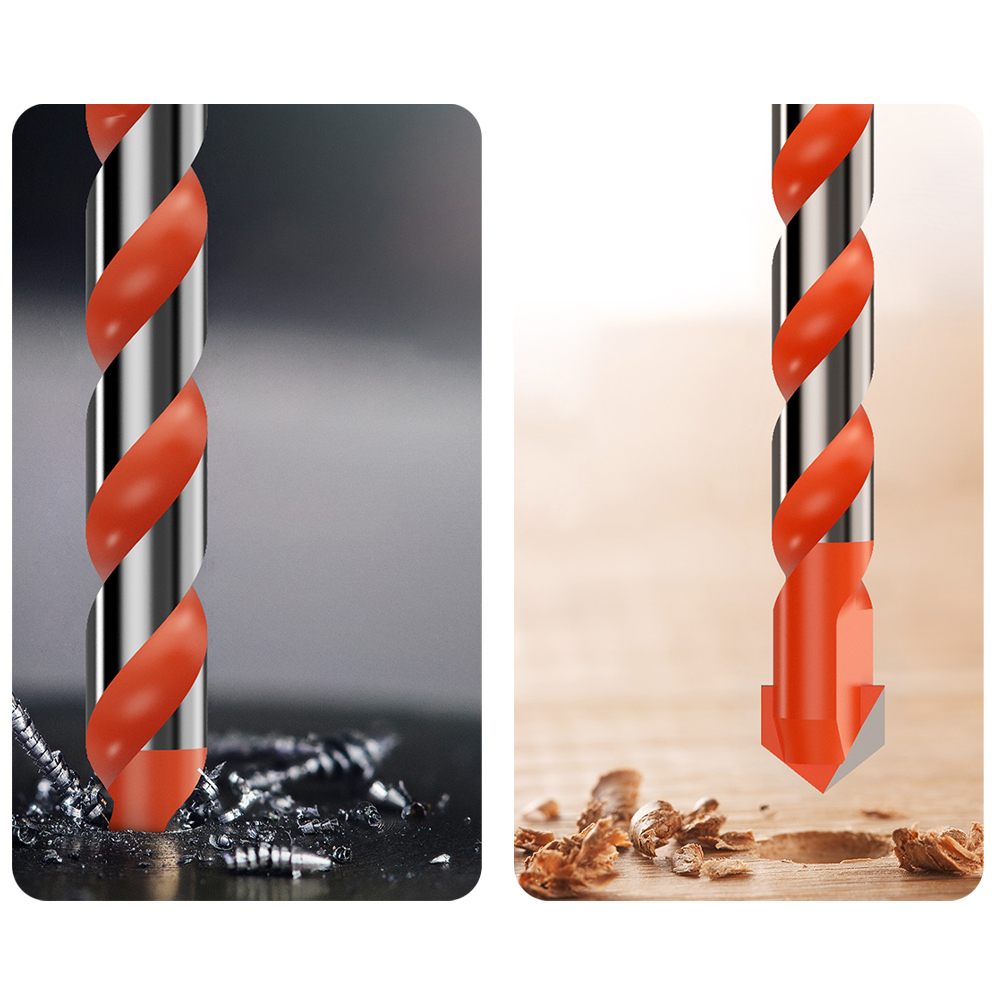 Multifunctional Glass Metal Drill Bit Ceramic Tile Triangle Diamond Drill Set Boxed Concrete Brick Wood Punching Hole Saw Drill
