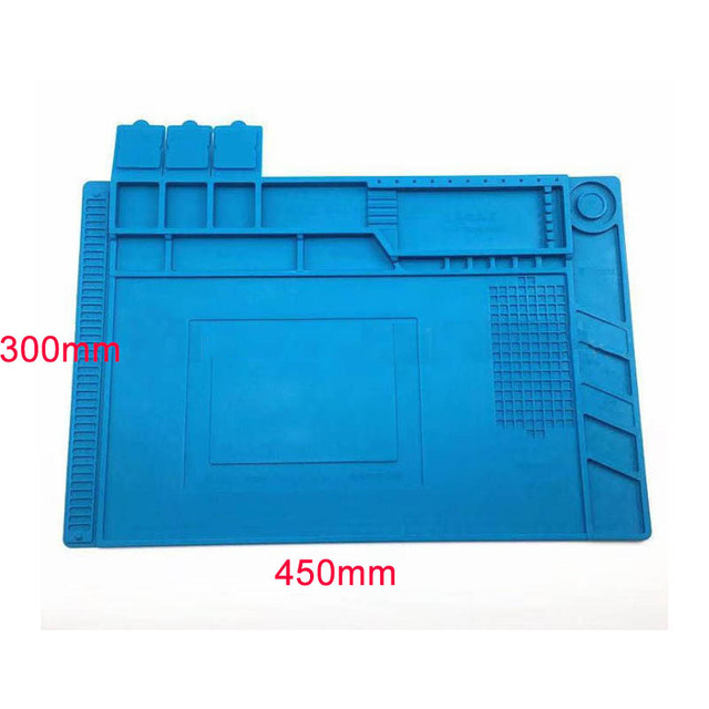 ESD Soldering Mat Heat Resistant Insulation Mat Soldering Station Kit Antistatic Silicone Repair Pad Phone Maintenance Platform