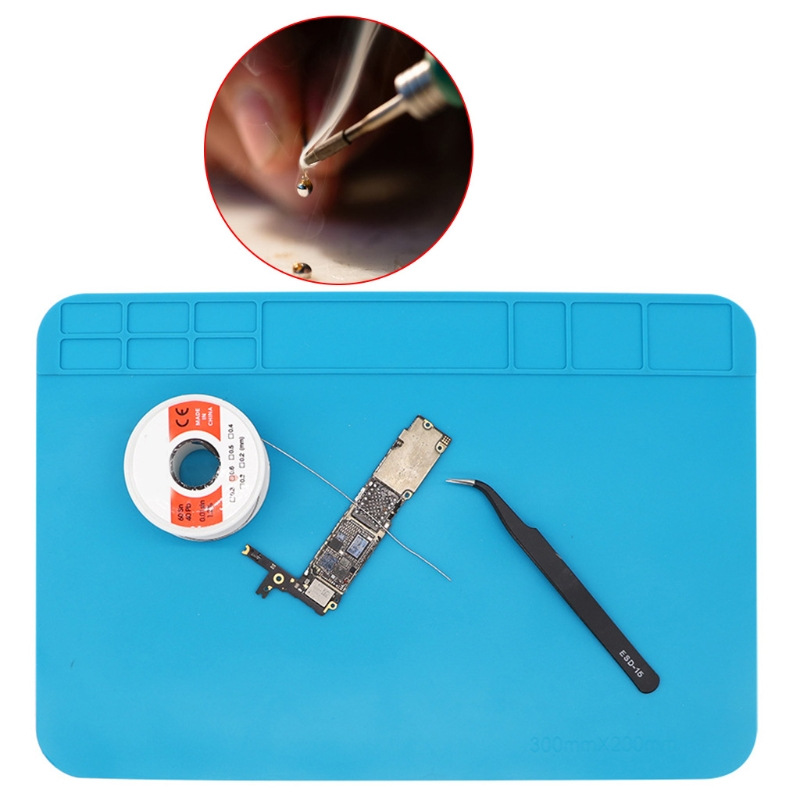 ESD Soldering Mat Heat Resistant Insulation Mat Soldering Station Kit Antistatic Silicone Repair Pad Phone Maintenance Platform
