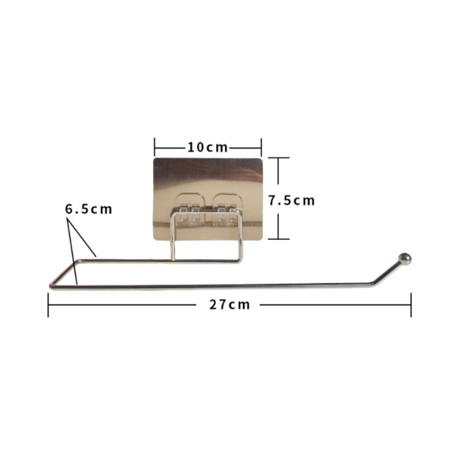 Towayer Kitchen Toilet Paper Storage Holder Tissue Holder Hanging Bathroom Holder Roll Paper Hook Towel Rack Stand Storage Rack