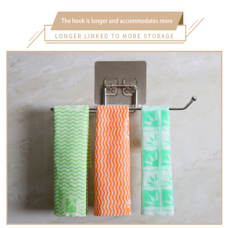 Towayer Kitchen Toilet Paper Storage Holder Tissue Holder Hanging Bathroom Holder Roll Paper Hook Towel Rack Stand Storage Rack