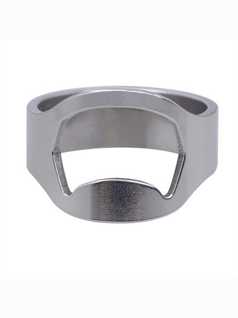 Beer Opener Ring Stainless Steel Bottle Jar Opener Kitchen Gadgets Bar Tool Outside Party Beer Open Tool Portable Creative