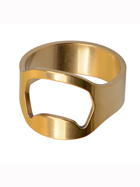 Beer Opener Ring Stainless Steel Bottle Jar Opener Kitchen Gadgets Bar Tool Outside Party Beer Open Tool Portable Creative