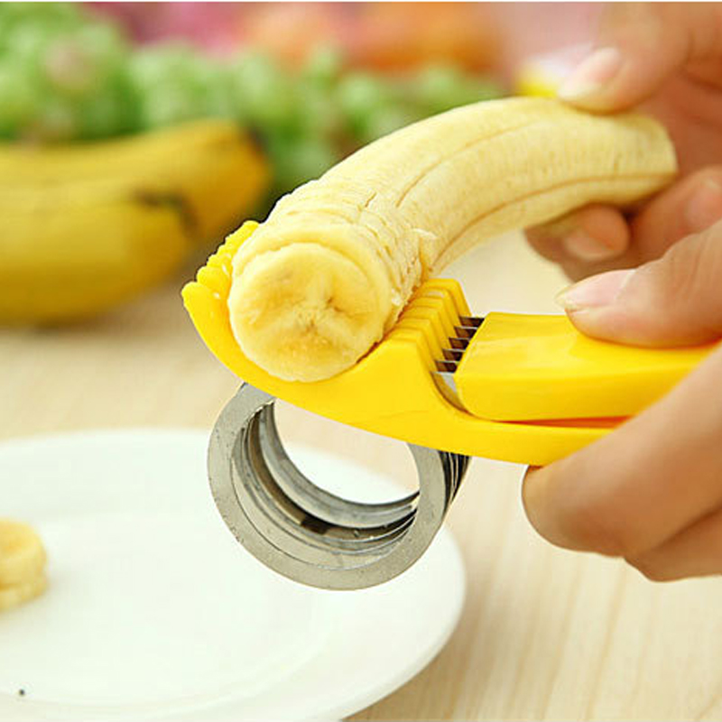Banana Slicer Ham Slicing  Stainless Steel Fruit Cutter Vegetable Kitchen Accessories Kitchenware Kitchen Gadgets Multiprocessor