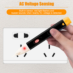 Electric Voltage indicator 90-1000V Non-Contact Socket Wall Power Outlet Detector Sensor Tester Pen With LED light AC 110V-220V