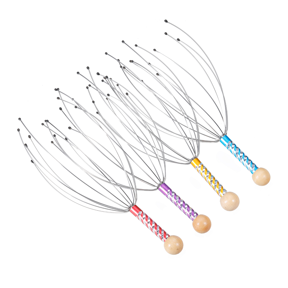 Anti-Stress Octopus Head Massager Body Massager Remove Scalp Relaxation Relieve Pressure Pain Relief Head Massage Care Tools