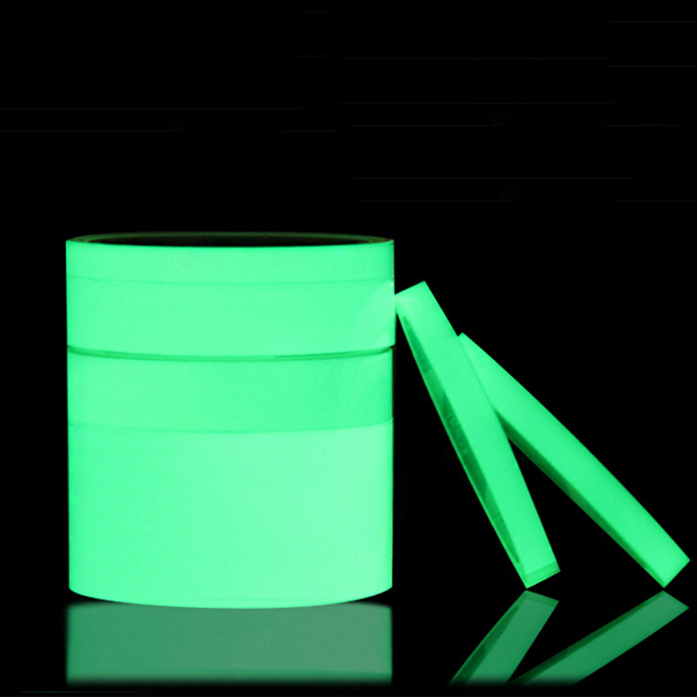 3m Reflective PET Glow In The Dark Green Luminous Emergency Lines Security Car Stickers PVC Tape Night Vision Warning Tape
