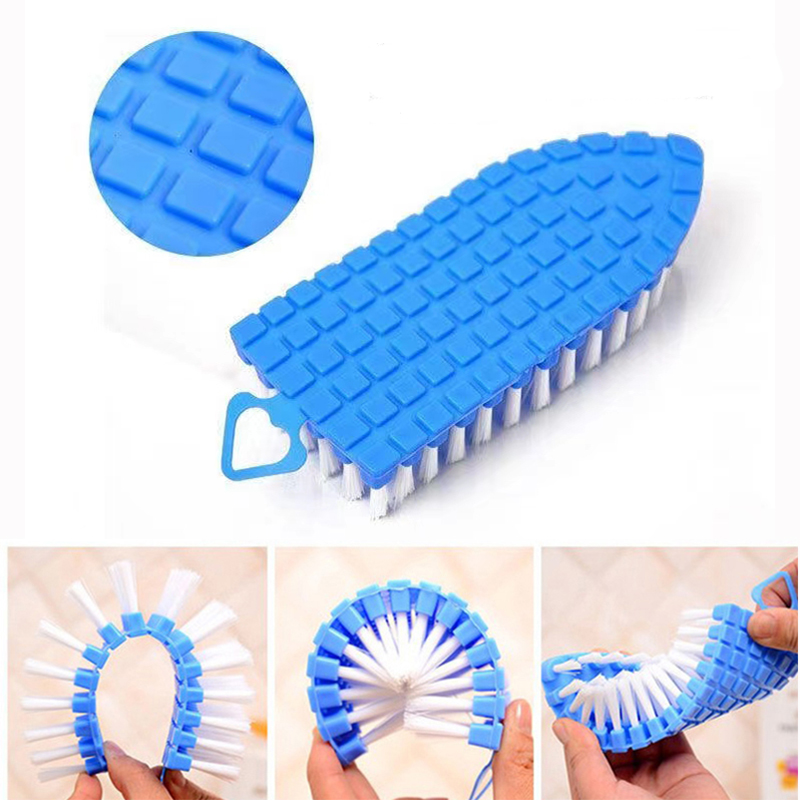 Flexible Bending Brush 360 Degree Sink Toilet Cleaning Tools Clothes Washing Bathroom Soft Corner Cleaning Brush Kitchen Accesso