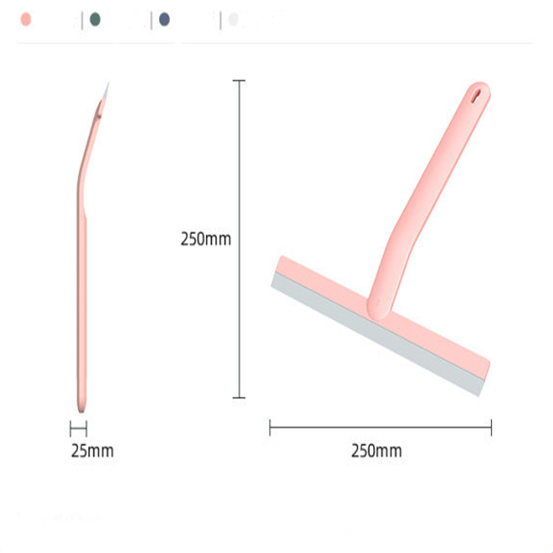 Shower Squeegee Window Glass Wiper Silicone Scraper Cleaner Long Holdle Bathroom Mirror Wiper Scraper Glass Cleaning Accessories