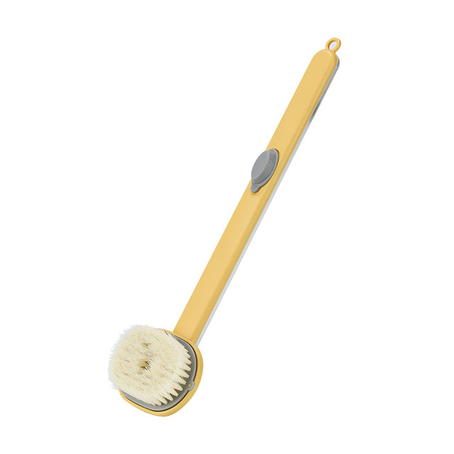 Long Handle Liquid Dispenser Bath Brush Body Brush Back Exfoliating Scrub Massager Skin Cleaning Tool Bathroom Accessories