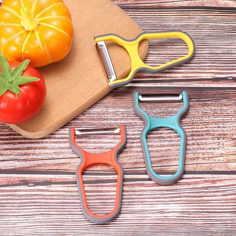 Vegetable Peeler Set For Potato Fruit Non-Slip Home Kitchen Peeling Tool Random Color