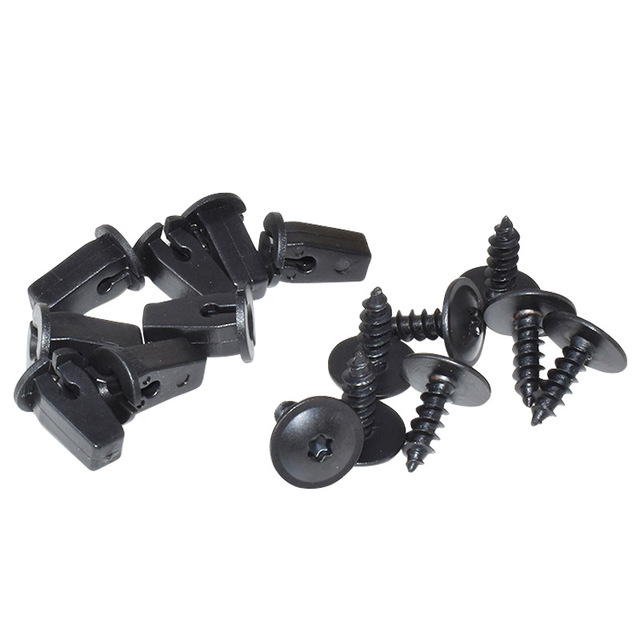 10Pcs Plastic Lock Nuts Grommets Automobiles for Wheel Arches Bumpers Panels & Shields car interior accessories tool clip
