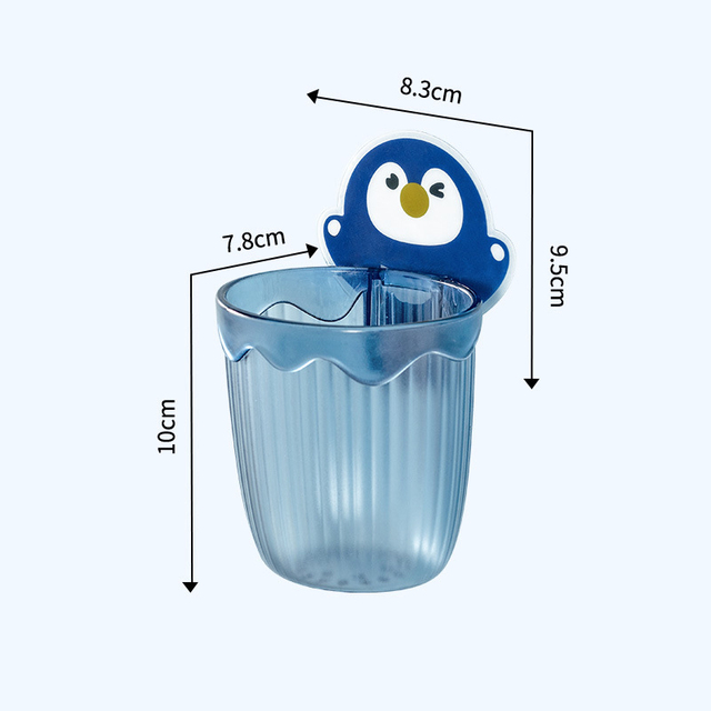 Toothbrush Wall Mounted Holder Toothpaste Mouth Cup Waterproof Holder Drill-FreeBathroom Storage Shelf Portable Rack Organize