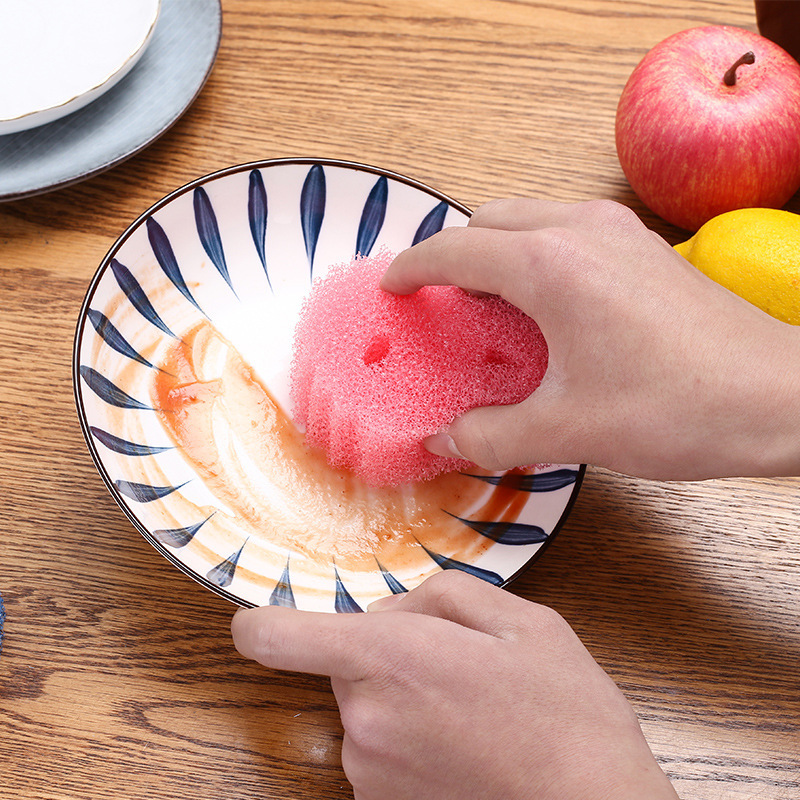 Scrub Sponges for Dishes Non-Scratch Magic Cleaning Sponge Non Stick Pot Cleaning Sponges Kitchen Tools Wash Pot Gadgets