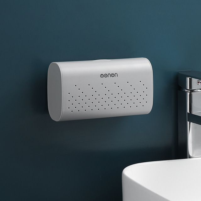 Wall-Mounted Soap Dish Dust-Proof Bathroom Accessories Soap Storage Rack With Lid Household Soap Box and Bathroom Supplies