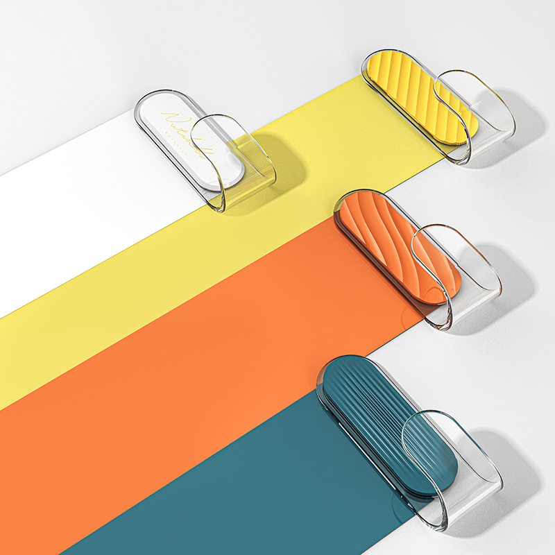 4Pcs Colorful Self Adhesive Wall Hooks For Kitchen Bathroom Non-marking Hook Multifunctional Hanging Hooks Home Storage Hooks