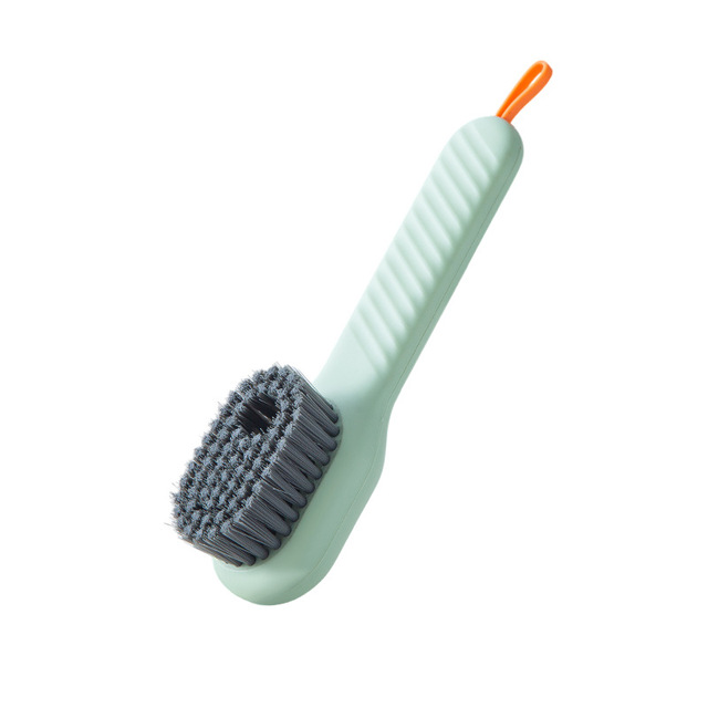 Household Liquid Shoe Washing Brush Long Handle Bathroom Plastic Hangable Scrubber Shoe Collar Cleaning Brushes Home Clean Tools